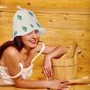 FOMIYES 2pcs Felt Sauna Hat for Women Reusable Portable Home Sauna Caps Water Absorbing Showering Hats view 3