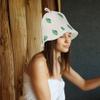 FOMIYES 2pcs Felt Sauna Hat for Women Reusable Portable Home Sauna Caps Water Absorbing Showering Hats view 4