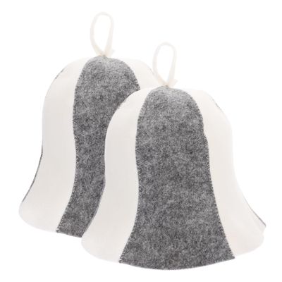 FOMIYES 2pcs Felt Sauna Hat and Bathing Mat for Women Breathable Shower Cap Comfortable Heat for Sauna Room