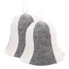 FOMIYES 2pcs Felt Sauna Hat and Bathing Mat for Women Breathable Shower Cap Comfortable Heat for Sauna Room view 1