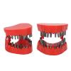 Denture Drill Bit Holder, 28 Holes with 28 Pieces of Drill Bits, Teeth Shape Design, Fully Open, Firmly Holding, ABS Material Organizing Holder for Neat and Easy Access (Red) view 2