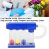 Deep Breathing Lung Exerciser, Deep Breathing Exerciser, 3 Color Coded Balls Breath Exercise Measurement System for Lung Recovery Training and Postoperative Transparent Durable Design view 3