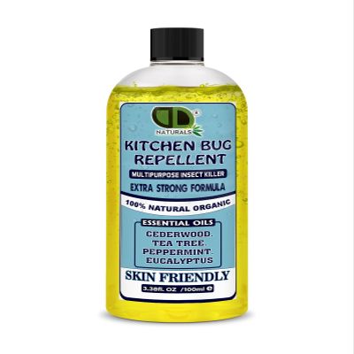 Bug Repellent with CEDERWOOD, Tea Tree, Peppermint & Eucalyptus Essential Oil (Repells Bugs Such as Flies, Ants, Wasps & Mosquitos Indoors in The Home) (100ml Cap)