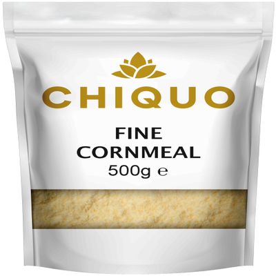 Chiquo Cornmeal Fine - 500g | Premium Quality | Ideal for Cakes, Biscuits & More | Resealable Pack