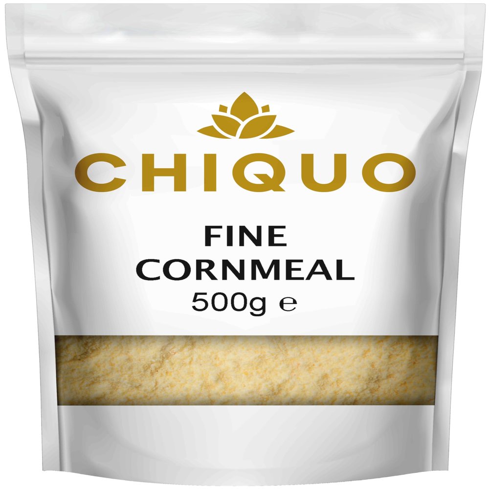 Chiquo Cornmeal Fine - 500g | Premium Quality | Ideal for Cakes, Biscuits & More | Resealable Pack