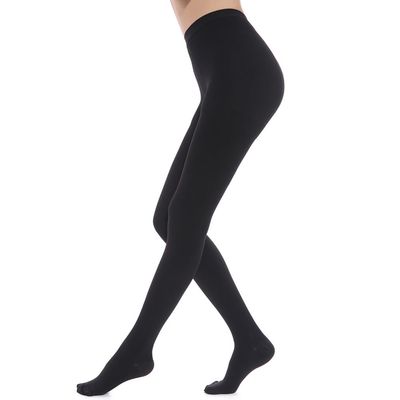 QIRUIRED Medical Compression Pantyhose - Closed Toe 23-32mmHg Graduated Support Tights Socks Stockings for Women & Men (Black, M)