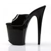 PROMI High Heels 20cm Black Slim Heeled Sandals Slippers-black||42 view 4