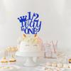 1/2 Way to One Cake Topper-Half Way to One, 1/2 Birthday Cake TopperA baby showerbaby welcomebaby party Baby Boys Girls 6 Months Birthday Party Selected decorative (1/2 Way to One) view 3