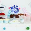1/2 Way to One Cake Topper-Half Way to One, 1/2 Birthday Cake TopperA baby showerbaby welcomebaby party Baby Boys Girls 6 Months Birthday Party Selected decorative (1/2 Way to One) view 4