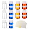 10 Pcs 30ml Pill Containers, Portable Pill Bottles with 13 Stickers, Reusable Travel Bottles with White Screw Cap Lids view 1