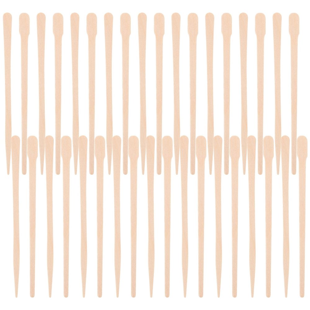 Beavorty 200pcs Hair Removal Wax Stick Wooden Waxing Stick for Wax Hair Removal at Home