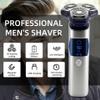 Electric Razor for Men's, Wet Dry Electric Shaver For Men Beard Rechargeable Facial Electric Razor 3D Floating Shaving Machine IPX7 Waterproof view 2