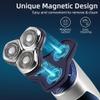 Electric Razor for Men's, Wet Dry Electric Shaver For Men Beard Rechargeable Facial Electric Razor 3D Floating Shaving Machine IPX7 Waterproof view 4