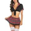 Sexy Student Costume Porno Women Erotic Underwear Babydoll Lingerie Underwear Sexy Dress Nurse Maid Uniform for Role Playing view 1