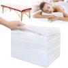 100Pcs Disposable Massage Table Sheets 31.5" x 71" Non-Woven Fabric Bed Covers for Ultimate Hygiene and Comfort in Massage, Tattoo, and Spa Treatments, Breathable and Durable Sheets(White) view 1