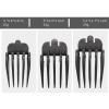 3Pieces Hair Clipper Limit Combs 32mm 38mm 51mm Cutting Guard Attachment Black view 2