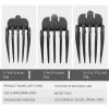 5 Set of 3Pieces Hair Clipper Limit Combs 32mm 38mm 51mm Cutting Guard Attachment Gray, Grey view 2
