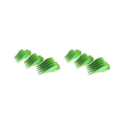 2 Set of 3Pieces Hair Clipper Limit Combs 32mm 38mm 51mm Cutting Guard Attachment Green