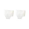 2 Set of Washable Absorbency Incontinence Aid Cotton Underwear Briefs for Men M, White view 1