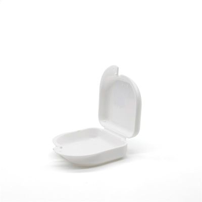 50 Pack Dental Orthodontic Retainer Box Denture Storage Container Mouth Guard Box with Vent and Hinged Lid (Color : White - 50pcs)