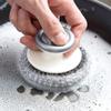 2Pcs Stainless Steel Wool Scrubber with Handle, Dish Scrubber Cleaning Supplies for Pots, Pans, Grills, Dishes view 4