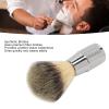 Portable Curved Handle Synthetic Bristles Hair Trimming Brush, Beard Brush, Portable Foaming Men Shave Cream Brush for Salon Home Travel, Face Grooming Tool for Home Hair Salon Use view 2