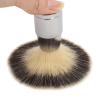 Portable Curved Handle Synthetic Bristles Hair Trimming Brush, Beard Brush, Portable Foaming Men Shave Cream Brush for Salon Home Travel, Face Grooming Tool for Home Hair Salon Use view 4