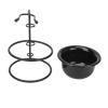 BROLEO Men's Shaving Brush Stand, Shaving Bowl Metal Stand, 2pcs Portable Stable Base for Salon view 1