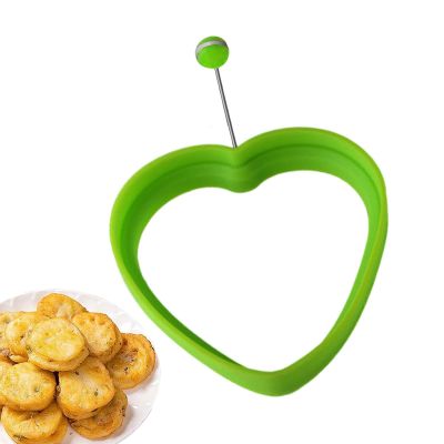 JPSDOWS Fried Egg Mould, Versatile Breakfast Egg Rings - Round Heart-Shaped Plum Blossom Silicone Egg Rings for English Muffins, Pancake Grill Plate