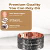 Jeracol copper bracelet for men,99% pure copper magnetic bracelet with magnets(57PCS),adjustable size& gift box view 3