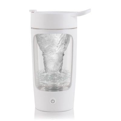 EQURA Electric Shaker Bottle, Blender Bottles, Made with Tritan - BPA Free - Portable Mixer Cup/USB Rechargeable Shaker Cups for Protein Shakes and Meal Replacement Shakes - White