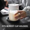 EQURA Electric Shaker Bottle, Blender Bottles, Made with Tritan - BPA Free - Portable Mixer Cup/USB Rechargeable Shaker Cups for Protein Shakes and Meal Replacement Shakes - White view 3