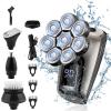 5 in 1 Men's Floating Razor,Rechargeable Portable Shavers for Men Waterproof with LED Display for Beard Trimmer Haircutter view 1
