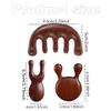 YGMXZL Gua Sha Facial Tools,Natural Sandalwood Scraping Massage Tool,Physical Therapy and SPA for Face,Eyes,Head,Neck and Body (3 Set) view 3