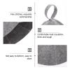 Homoyoyo Felt Hats for Sauna 2pcs Felt Sauna Hat Russian Spa Womens Stylish Room Accessories Hair Towel Cap Bathroom Headwear for Bath Products Mix Miss Grey view 4