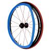 22/24-Inch Wheelchair Push Rim Protective Cover,Rear Wheel Sports Wheelchair Cover,Silicone Hand Push Cover-Improve Grip And Traction (Color : B, Size : 24in) view 1