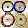22/24-Inch Wheelchair Push Rim Protective Cover,Rear Wheel Sports Wheelchair Cover,Silicone Hand Push Cover-Improve Grip And Traction (Color : B, Size : 24in) view 3