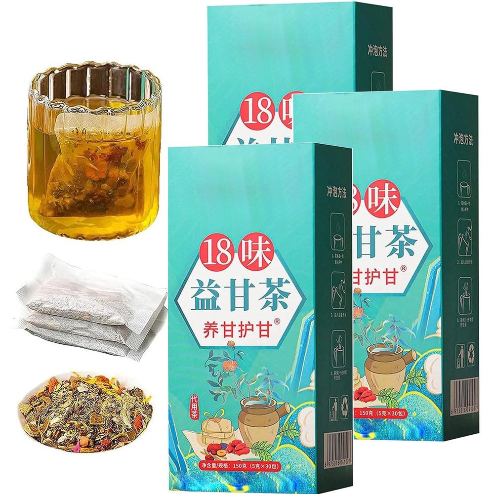 18 Flavors Liver Care Tea,18 Flavors of Liver Protection Tea,Daily Liver Nourishing Tea,Chinese Nourishing Liver Tea,18 Different Herbs,Everyday Nourishing Liver Tea for All People (3Box)