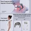 2023 Shiatsu Neck and Shoulder Massager with Soothing Heat, Electric Deep Tissue 3D Kneading Massage Pillow, Simulate Human Hand Grasping and Kneading, for Neck, Back, Shoulder, Foot, Leg, White view 3