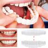 Flipped Warmth 1 Pair False Teeth Veneers Top and Bottom, Instant Veneers Teeth Fake Teeth White Dentures Cosmetic Teeth Whitening Temporary Fake Teeth with Thermal Beads view 4