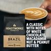Roastworks Brazil Coffee Ground Pack of 3, 200g  Espresso Ground Coffee Produced on Pe De Cedro Farm  Speciality Brazilian Coffee with Notes of Chocolate, Macadamia Nut and Peanut Butter view 2