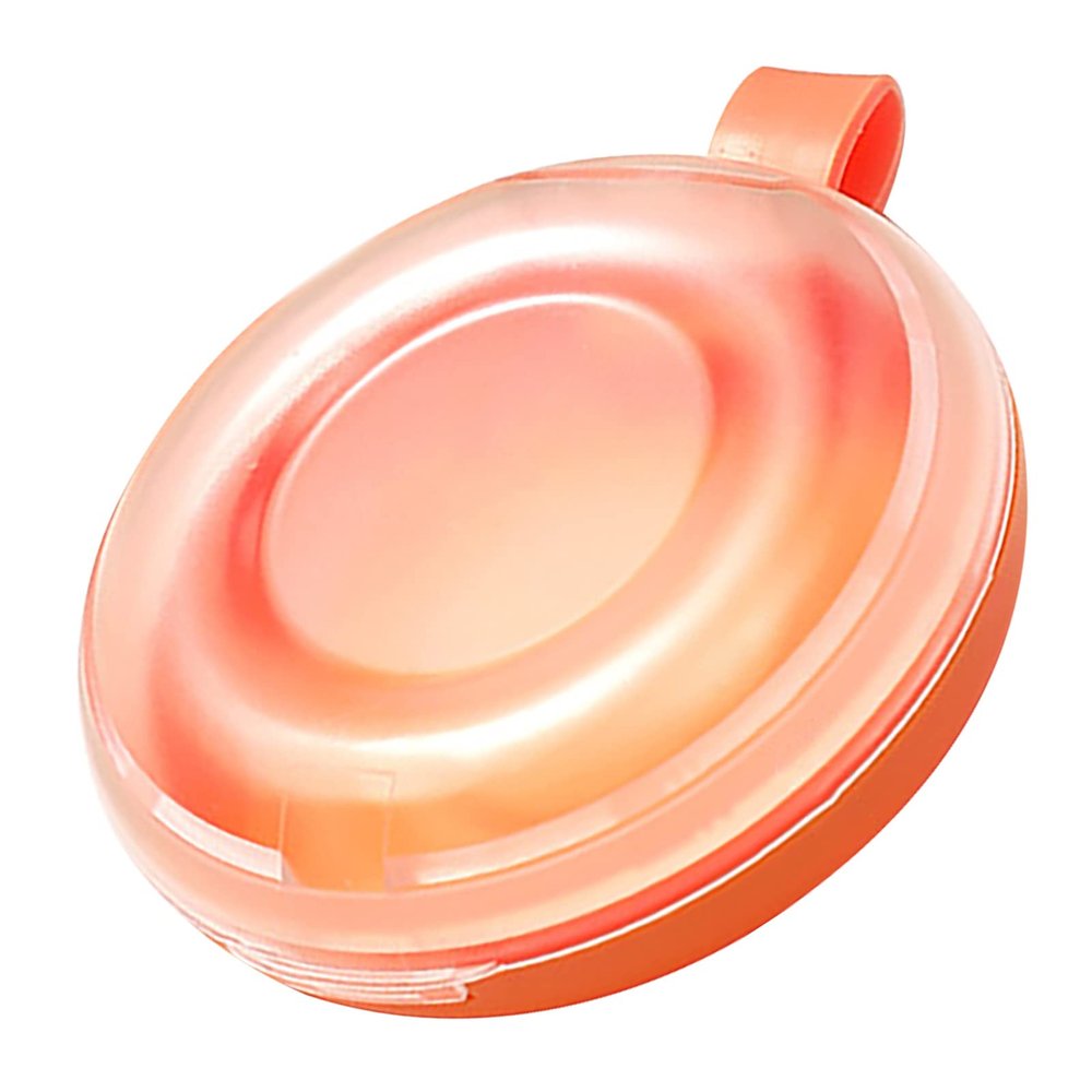Denture Braces Storage Box Large Retainer Storage Container Lightweight Dustproof Orthodontic Delicate Storage (Orange)