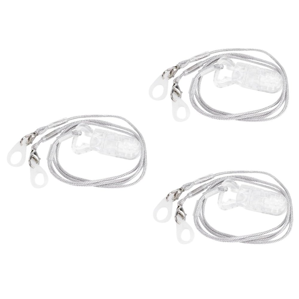 Mobestech 3sets Hearing Aids Clip for Seniors Portable Bte Hearing Amplifiers Holder Rope Lanyard Secure Strap for Daily Use