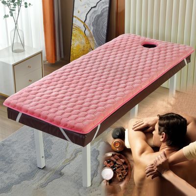 LXJDDLD Massage Mattress Pad,Mattress Topper with Breath Hole for Sofa Bed,Memory Foam Mattress Topper for Massage Table,Massage Accessories Protective Pad with Square Head,Pink,60x180cm 6cm