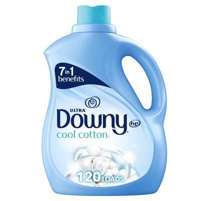 Downy Ultra Laundry Liquid Fabric Softener (Fabric Conditioner), Cool Cotton, 2.63L, 120 Loads, Packaging May Vary