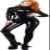 Sexy Black Unisex Neck Entry Latex Catsuit Rubber Bodysuits,Purple,L view 1
