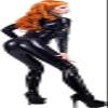 Sexy Black Unisex Neck Entry Latex Catsuit Rubber Bodysuits,Purple,L view 2