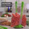 Freezer Bag Holder Stand, Bag Holder for Plastic Bags, 6Pcs Food Storage Bag Holder Stand, HandsFree Bag Racks, Bag Holder for Filling view 3