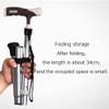 Walking stick Elderly Folding Walking Stick Safe Auxiliary Balance, Lightweight Aluminum Height Adjustable Walker Cane, Crutches for Elderly Old Man Man Woman M (Silver a) Present view 4