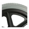 16 Inch Wheelchair Rear Wheel, Manual Wheelchair Accessories, Trolley Replacement Wheel, 16x1.75 Solid Tire Big Wheel (Color : Gray, Size : 16inch/373mm(2 Count)) view 3